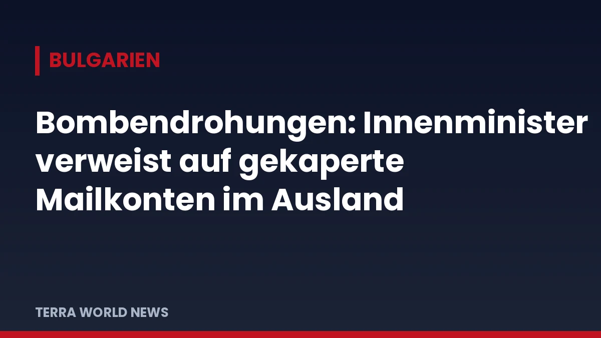 Grafik: Bombendrohungen: Innenminister verweist auf gekaperte Mailkonten im Ausland