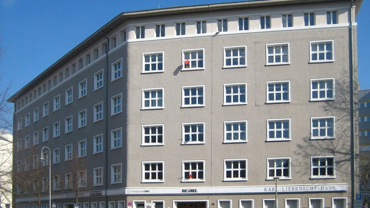Archivbild: Das Karl-Liebknecht-Haus, die Parteizentrale der Linken in Berlin