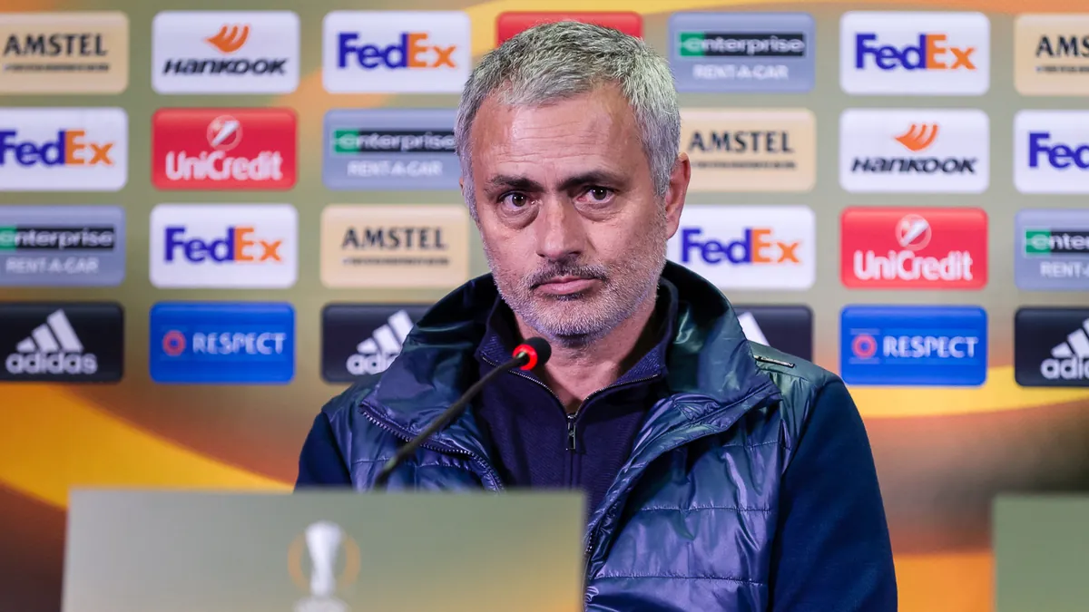 José Mourinho bei einer Pressekonferenz (Archivbild)
