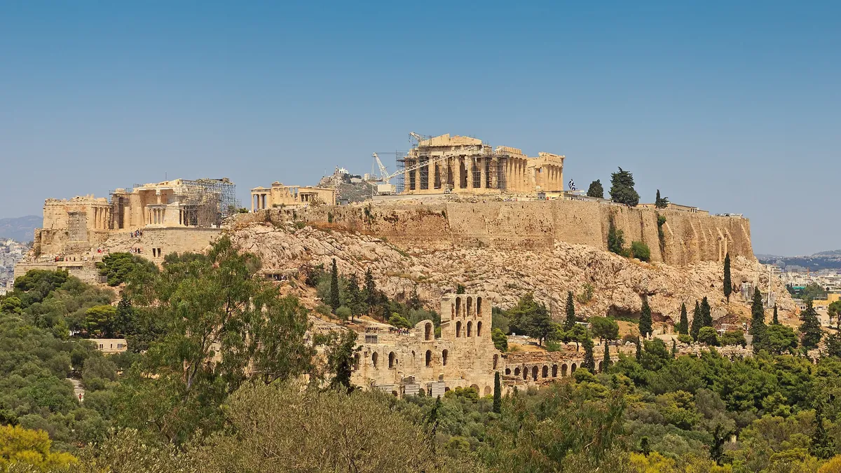 Symbolbild: Die Akropolis von Athen, vom Philopappos-Hügel aus gesehen