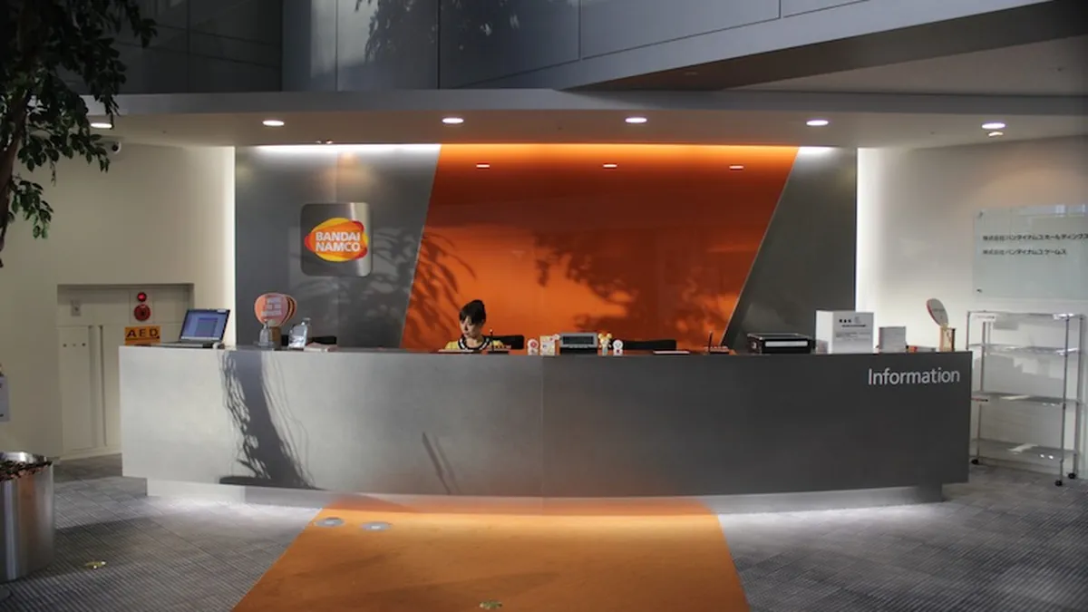 Archivbild: Empfangsbereich im Firmensitz von Namco Bandai in Tokio