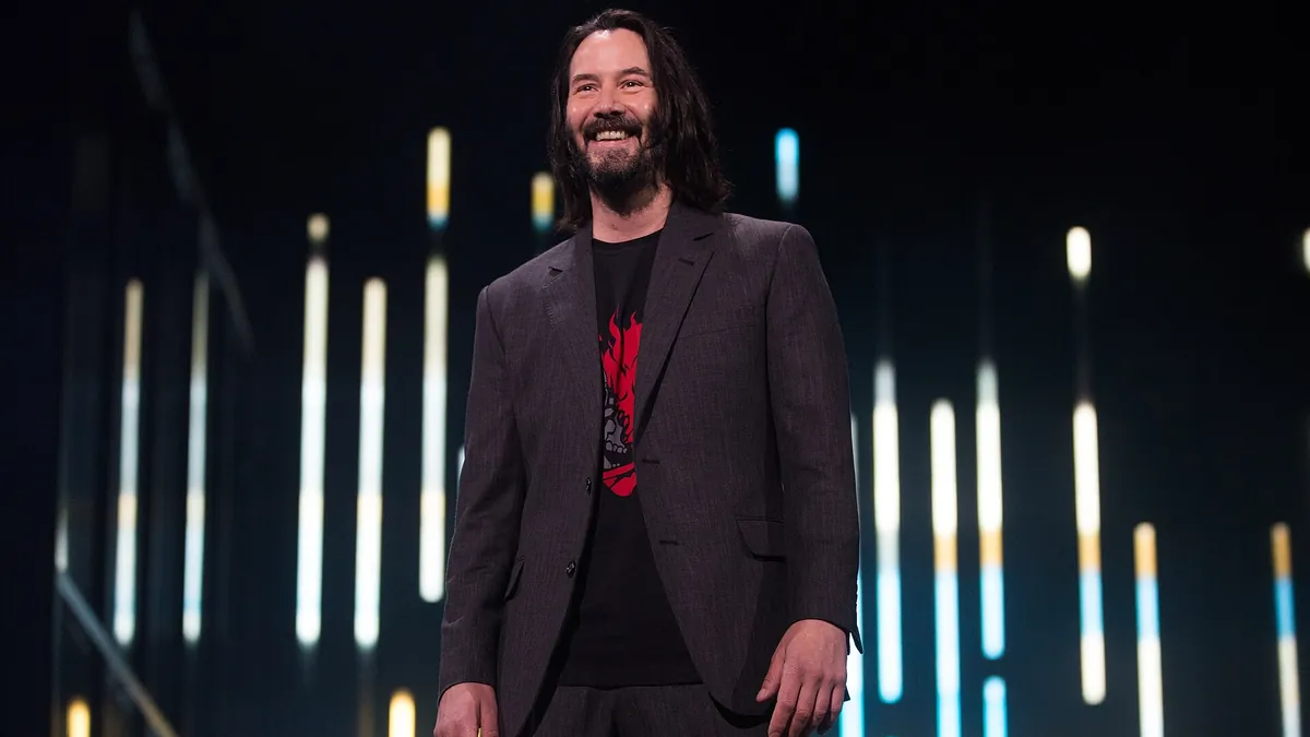 Keanu Reeves at the E3 2019 gaming expo in Los Angeles (archive photo)