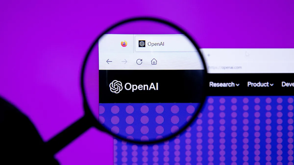OpenAI-Logo unter der Lupe (Symbolbild)