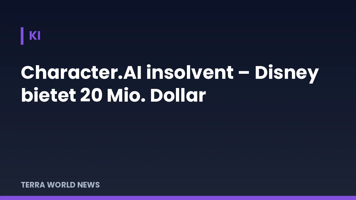 Заглавна графика: Character.AI в несъстоятелност