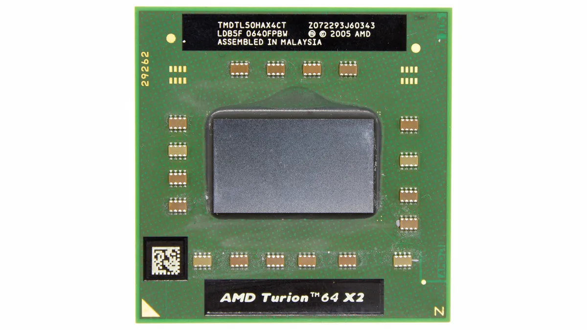 Symbolbild: Laptop-Prozessor (AMD Turion 64 X2)