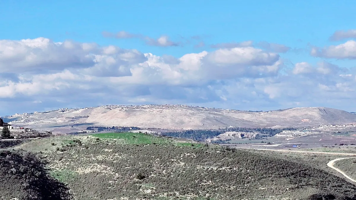 Symbolbild: Landschaft in Obergaliläa mit Blick Richtung libanesische Grenze (Archiv)