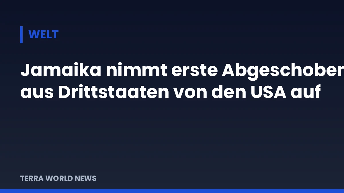 Графика: Ямайка прие първите депортирани от САЩ граждани на трети страни