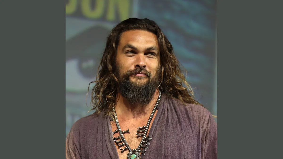 Archivbild: Schauspieler Jason Momoa, der in „Street Fighter“ Blanka spielt, bei der Comic-Con in San Diego 2018