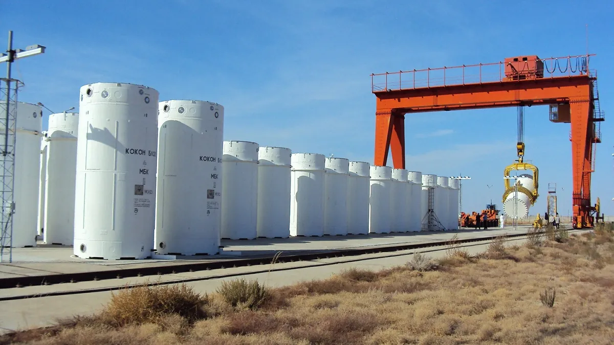 Symbolbild: Trockenlager für abgebrannte Brennelemente in den USA (Archivbild der US-Atomaufsicht NRC) – nicht der Testbehälter in Idaho