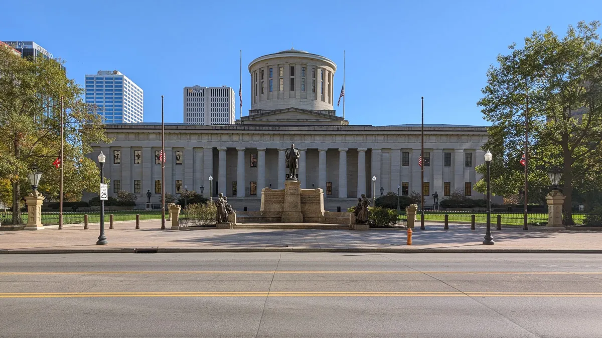 Symbolbild: Das Ohio Statehouse, Sitz des Parlaments in Columbus
