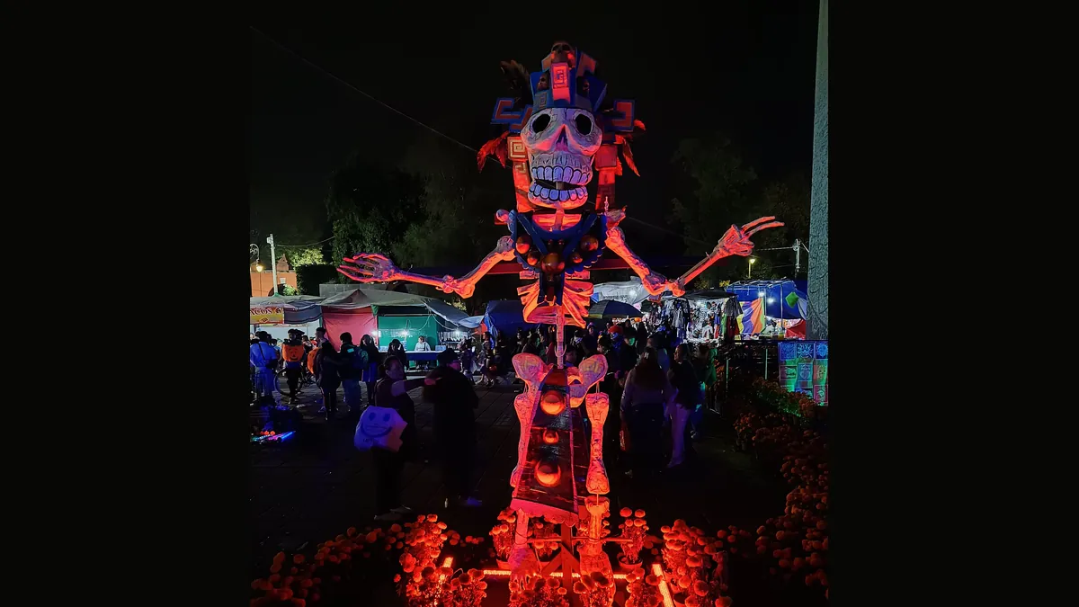Calavera-Figur zum mexikanischen Día de Muertos (Symbolbild)