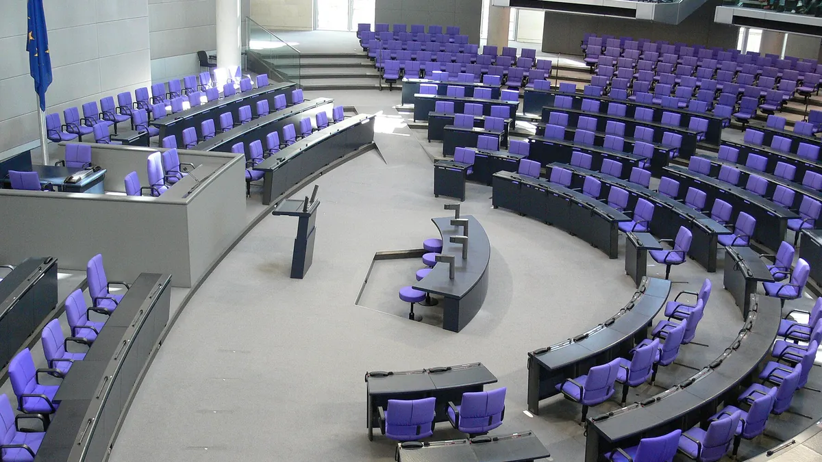 Archivbild: Plenarsaal des Deutschen Bundestags