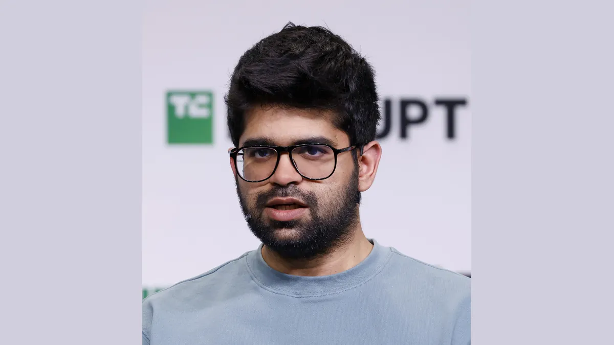 Archive photo: Perplexity co-founder and CEO Aravind Srinivas at TechCrunch Disrupt 2024