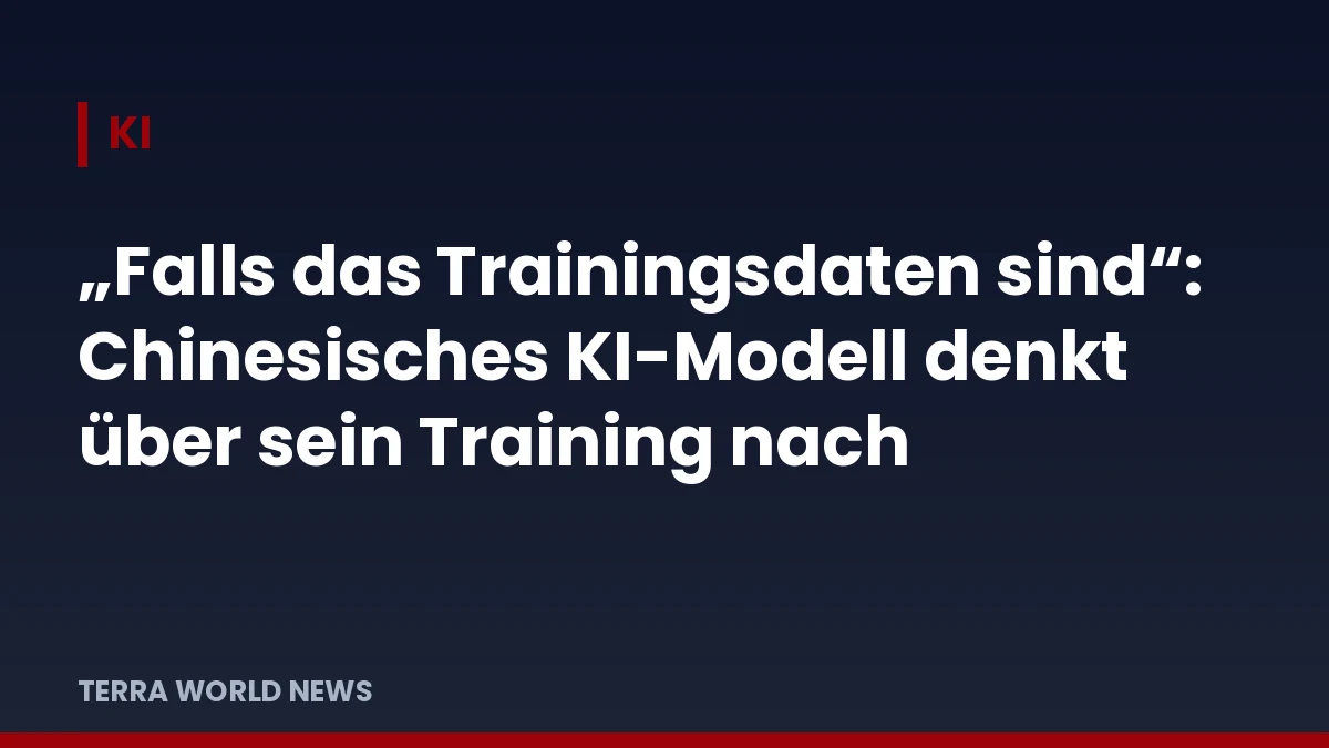 Titelgrafik: KI-Modell GLM-5.3 denkt über sein eigenes Training nach