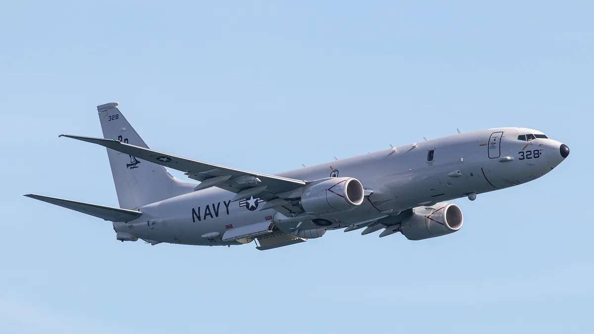 Морски разузнавателен самолет Boeing P-8 „Посейдон“ на ВМС на САЩ (архив)