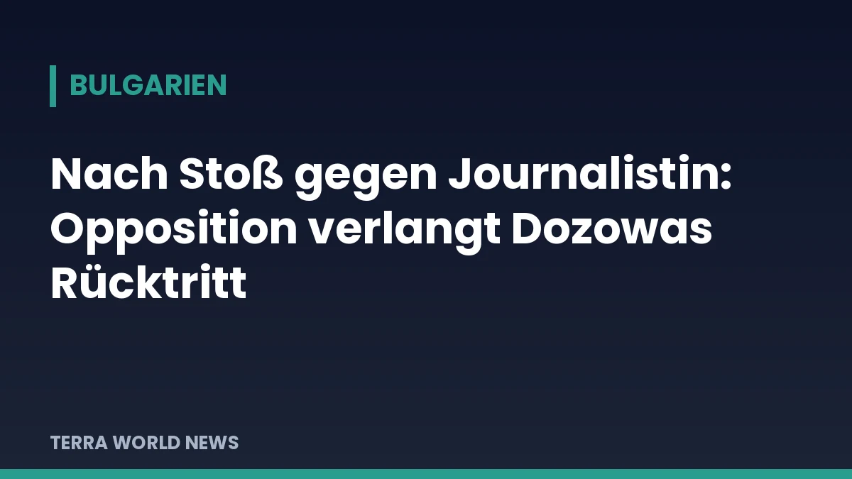 Графика: След блъскането на журналистка: опозицията поиска оставката на Доцова