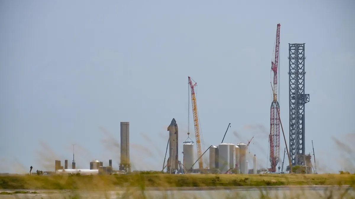 Symbolbild: Startanlage Starbase von SpaceX in Texas