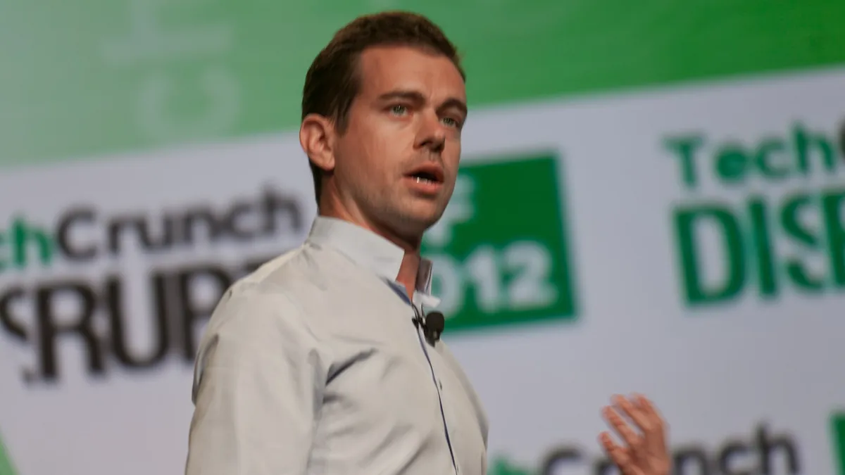 Архивна снимка: основателят на Block Джак Дорси при изява през 2012 г.