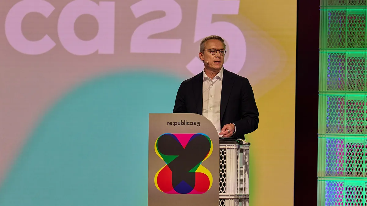 Archivbild: Karsten Wildberger auf der re:publica in Berlin, 2025