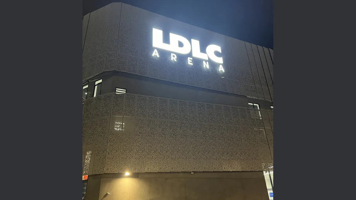 Die LDLC Arena in Décines-Charpieu bei Lyon, Dezember 2023 (Symbolbild)
