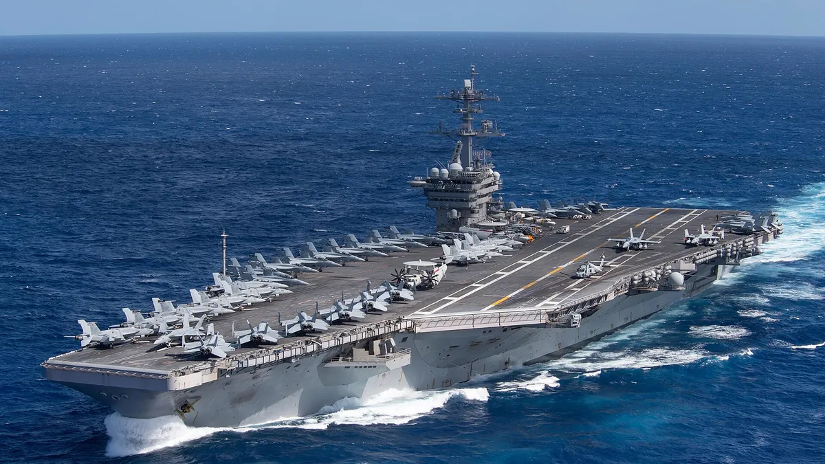 Symbolbild: US-Flugzeugträger USS Theodore Roosevelt im Pazifik, 2020