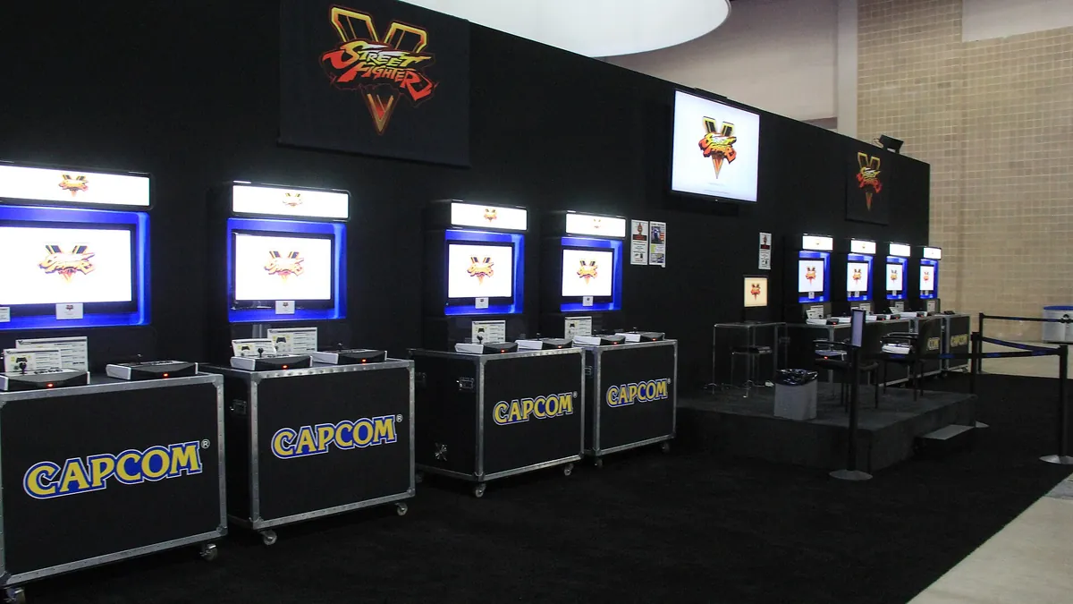 Архивна снимка: щандове за игра на Street Fighter V на PAX South 2016