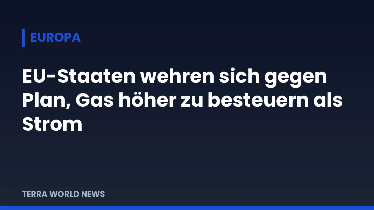Titelgrafik: EU-Energiepolitik – Gas, Strom und Netzentgelte