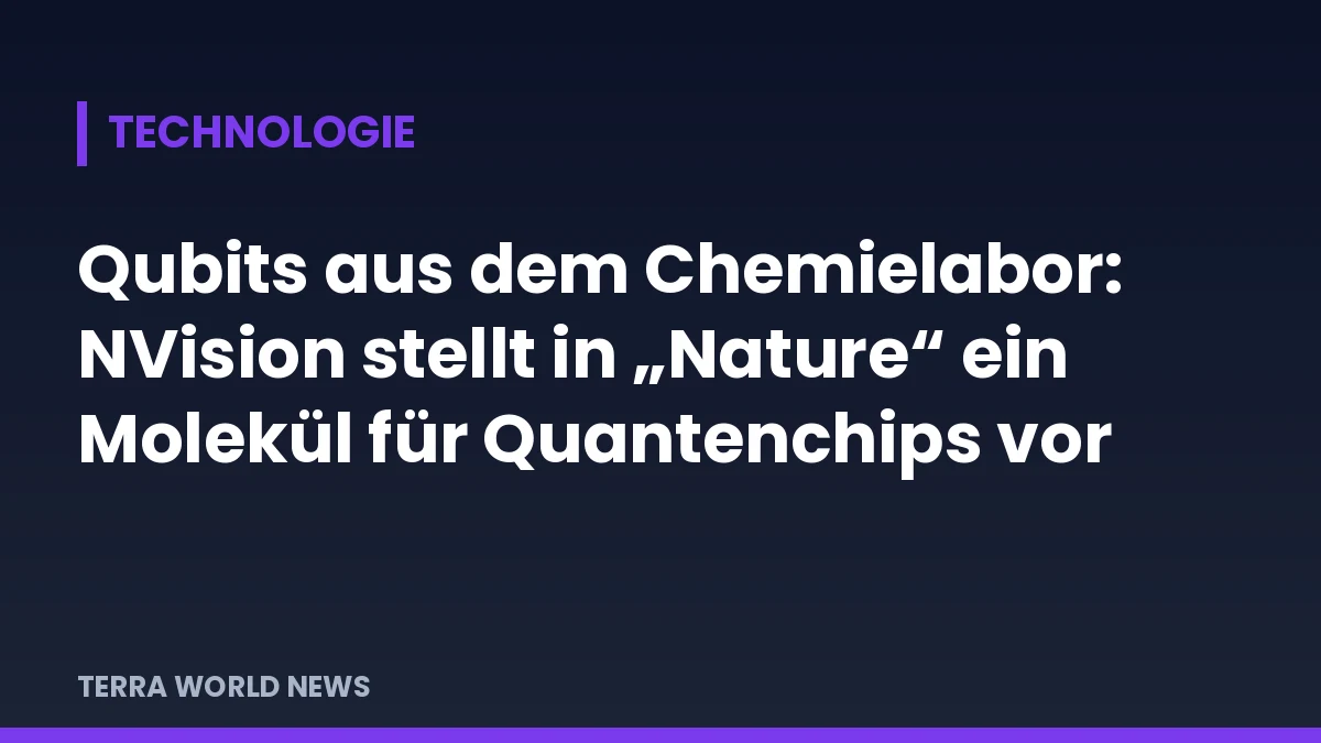 Titelgrafik: molekulare Qubits und Quantenchips