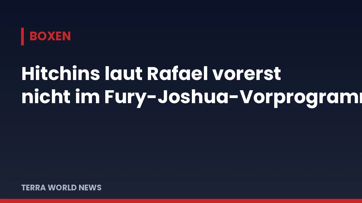 Заглавна графика бокс: подгряващата програма на Фюри – Джошуа без Хичинс